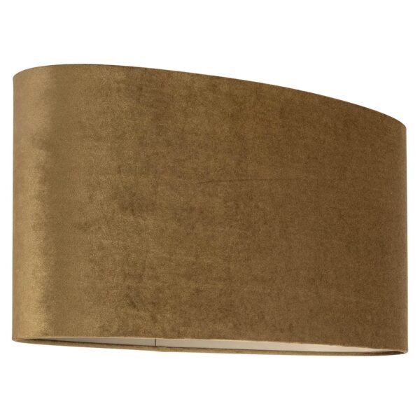Lampshade Addy gold velvet ovale (Gold)
