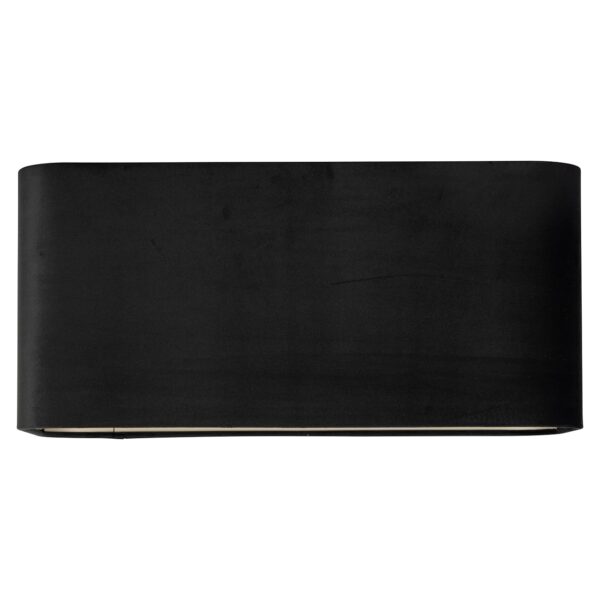 Lampshade Maddy black velvet rectangle (Black)