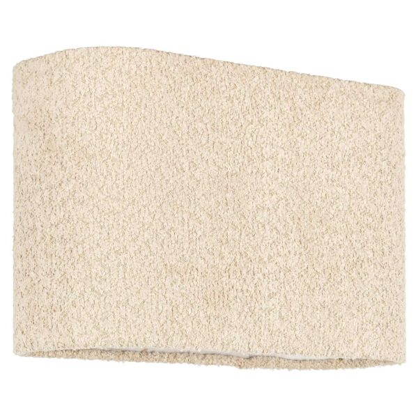 Lampshade Miley sand bouclé rectangle small
