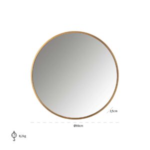 Mirror Maesa gold 90Ø (Gold)