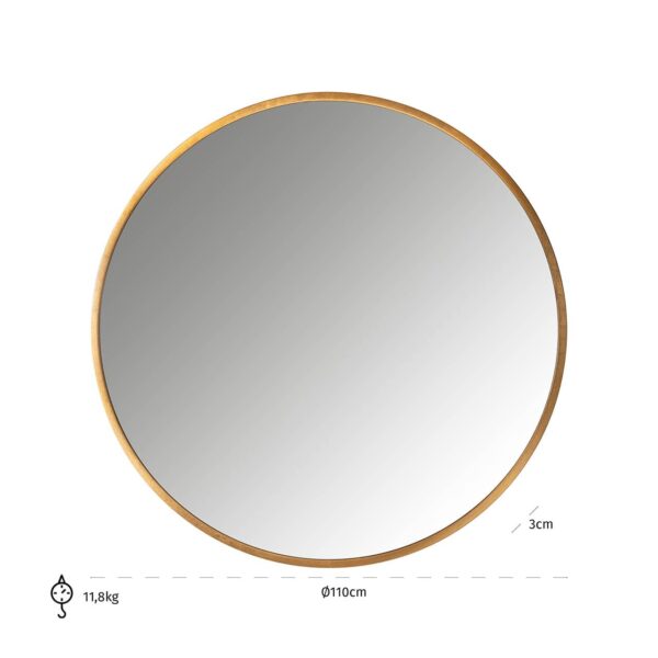 Mirror Maevy gold 110Ø (Gold)