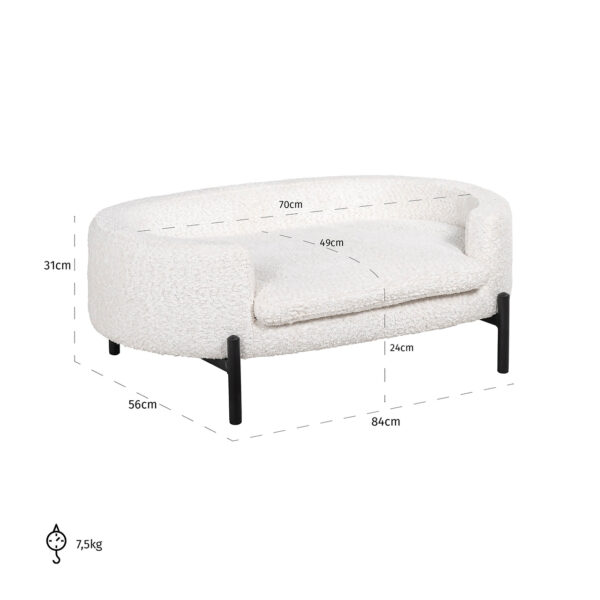 Pet bed Dolly white sheep (Sheep 02 white)