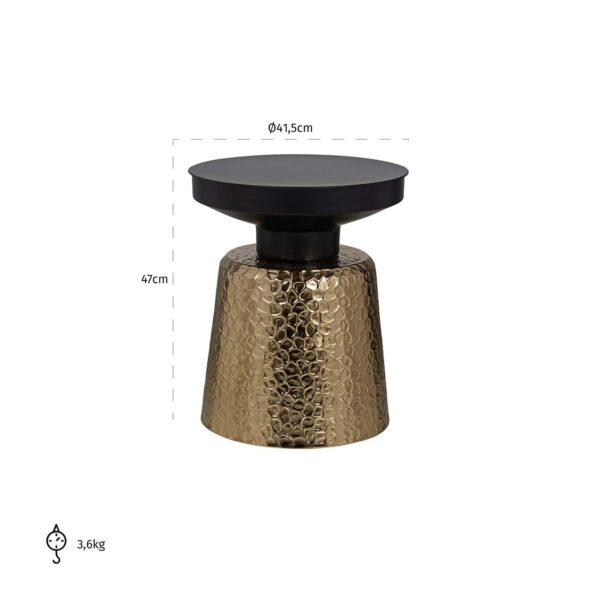 Side table Freddie (Black/gold)