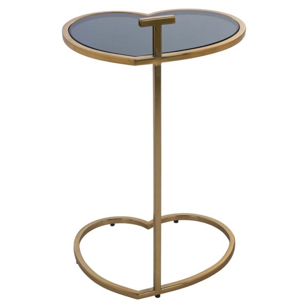 Side table Love heart (Brushed Gold)