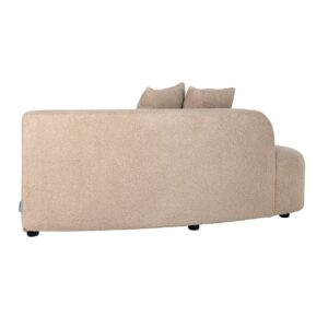 Sofa Grayson ottoman left sand furry|fully upholstered right (Himalaya 902 sand furry)