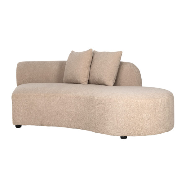 Sofa Grayson ottoman right sand furry|fully upholstered left (Himalaya 902 sand furry)