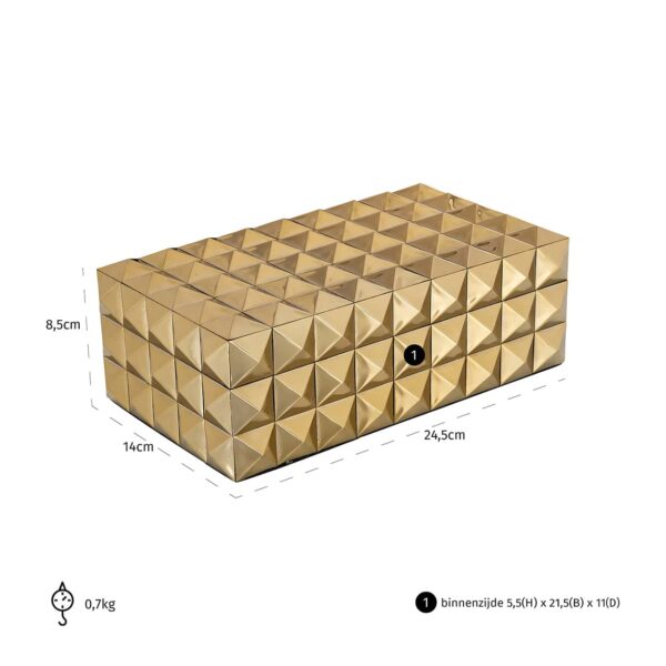 Storage box Rylee (Gold)