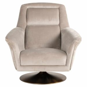 Swivel chair Nora khaki velvet (Quartz Khaki 903)