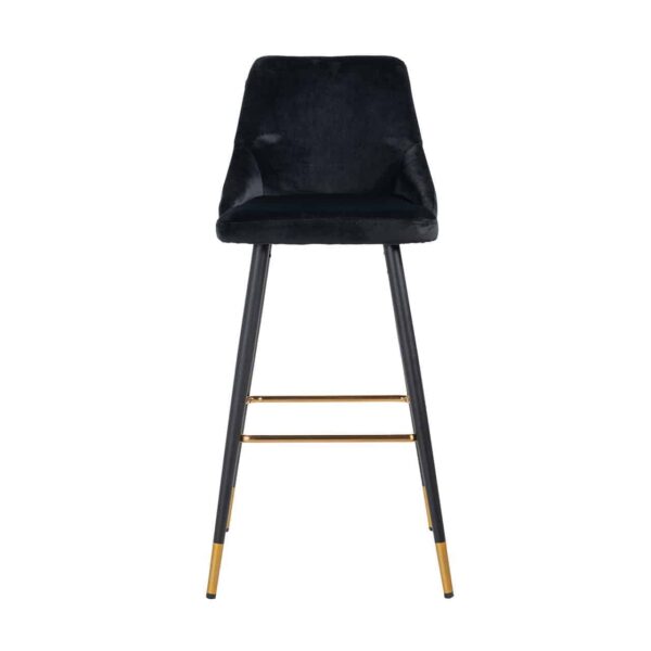 Bar stool Imani black velvet (Quartz Black 800)