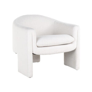 Easy chair Charmaine white furry (Himalaya 900 white furry)