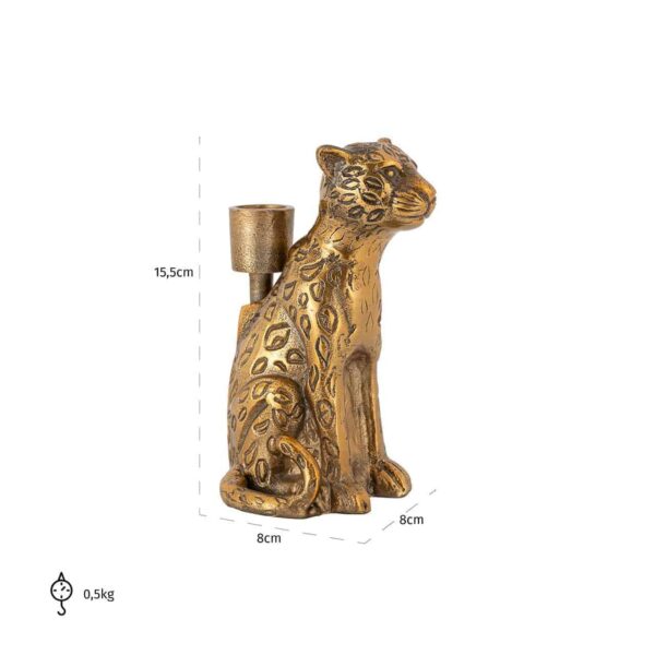 Candle holder Lyle leopard