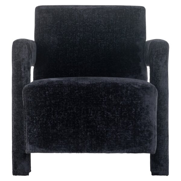 Easy chair Devanto black chenille (Bergen 809 black chenille)