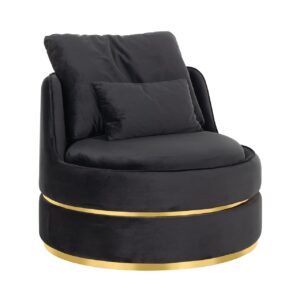 Easy Chair Kylie antraciet velvet /  gold (Quartz Antraciet 801)