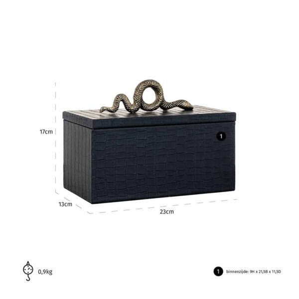 Jewellery Box Charly snake black (Black)