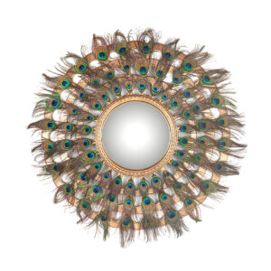 Mirror Macynn with feathers (Gold)