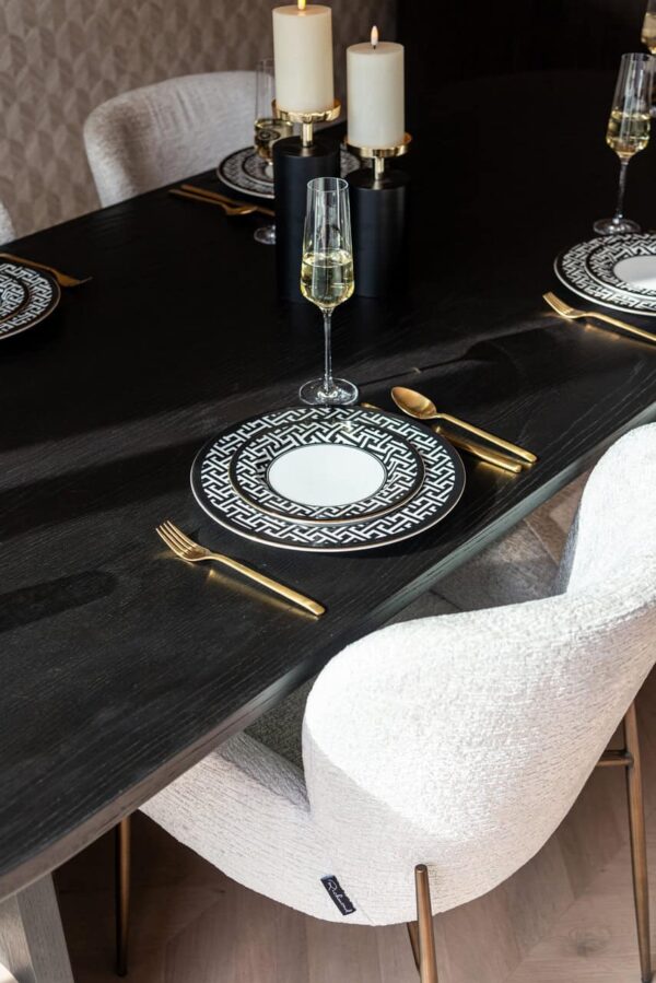 Dining table Fairmont black 270 (Dark coffee)