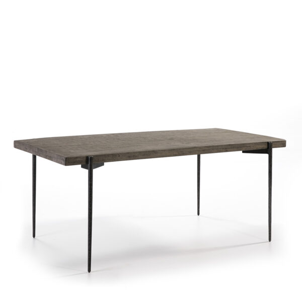 Mesa Comedor 180x90x76 Metal/Madera Gris