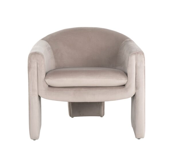 Easy chair Charmaine khaki velvet (Quartz Khaki 903)