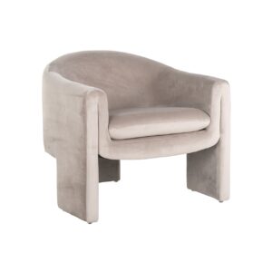 Easy chair Charmaine khaki velvet (Quartz Khaki 903)