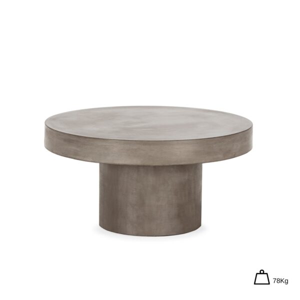 Mesa de Centro 90x90x45 Cemento -- Gris Antracita