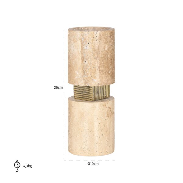 Candle holder Boaz big (Beige)