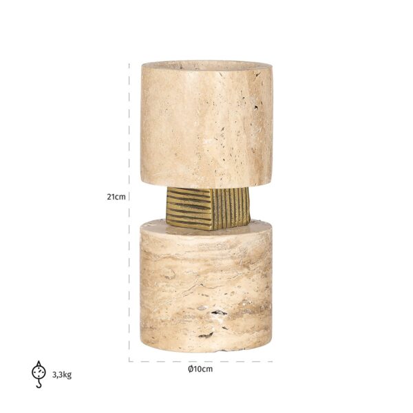 Candle holder Boaz small (Beige)