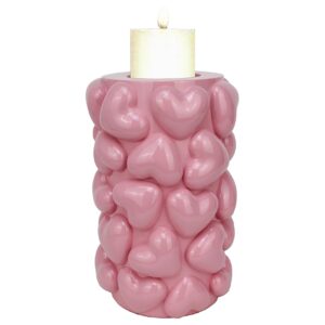 Candle holder Emel hearts small (Pink)