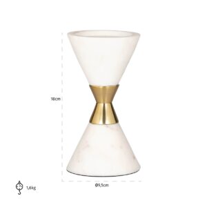 Candle holder Jurre (White)