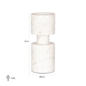 Candle holder Melle big (White)