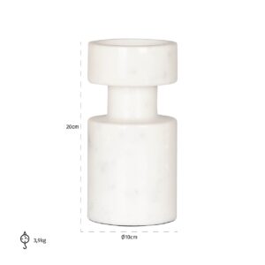 Candle holder Melle small (White)