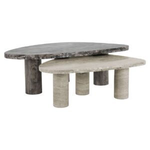 Coffee table Nazario set of 2 (Brown)