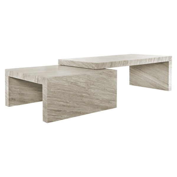 Coffee table Novaz set of 2 (White)