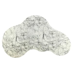 Coffee table Rockyard faux white marble (White)