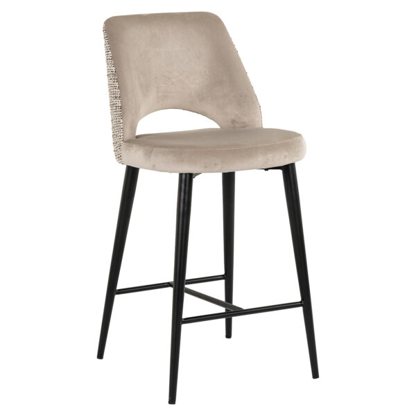 Counter stool Tabitha trendy nature / quartz khaki (Be Trendy 01 Nature)