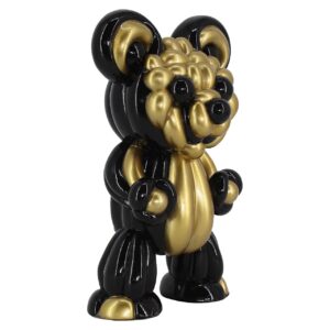 Decorative object Silly (Black/gold)