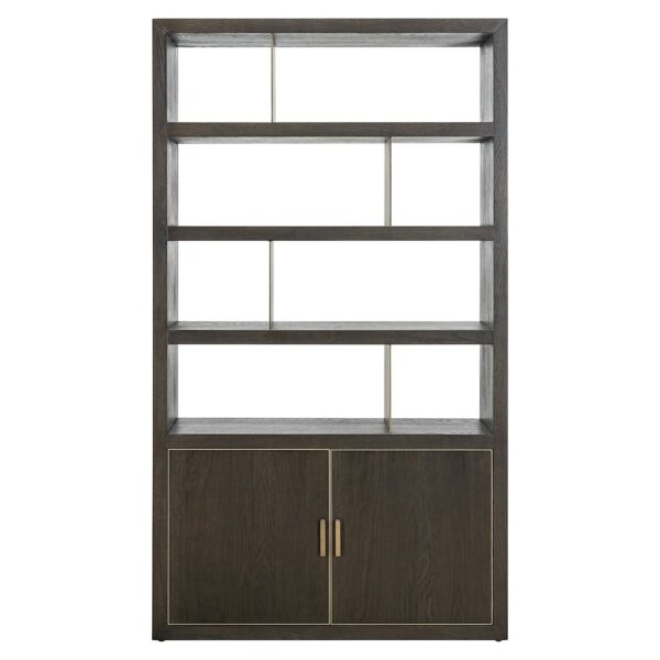 Display cabinet Rivertree 3-shelves 2-doors (Brown)