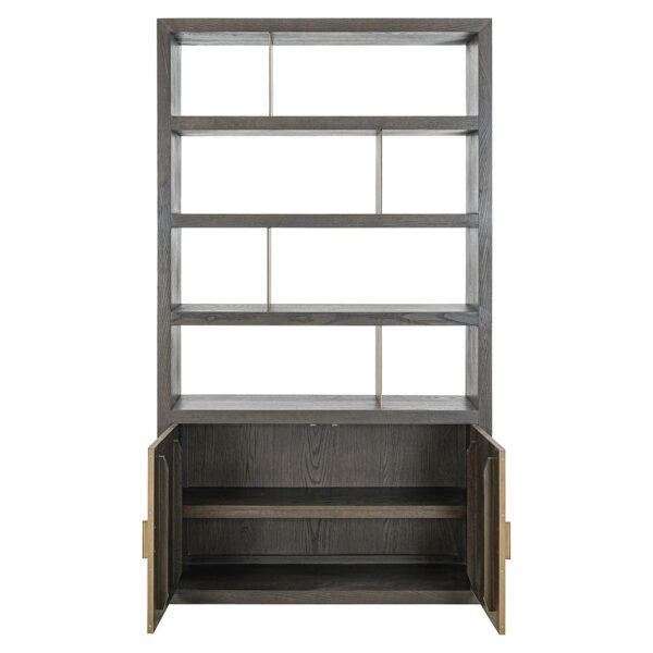 Display cabinet Rivertree 3-shelves 2-doors (Brown)