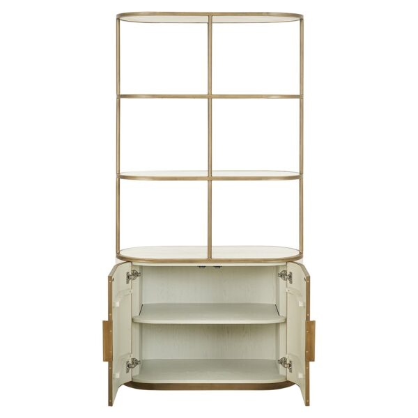 Display cabinet Tivoli 2-doors 3-shelves (White)