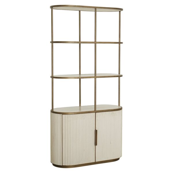 Display cabinet Tivoli 2-doors 3-shelves (White)