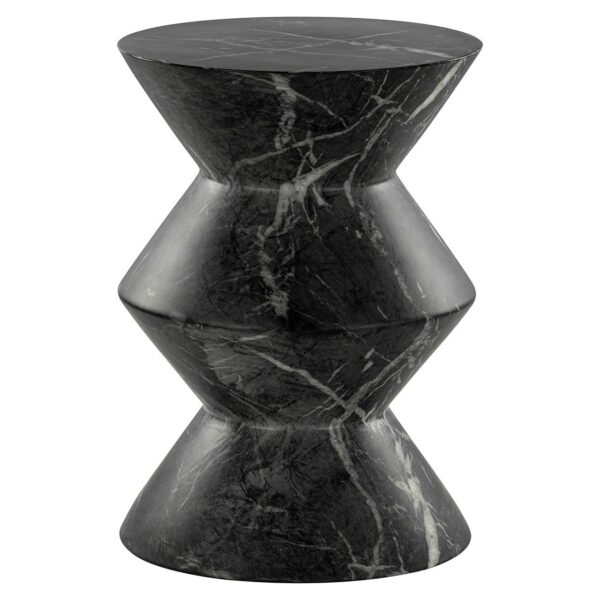 End table Bosco faux black marble (Black)