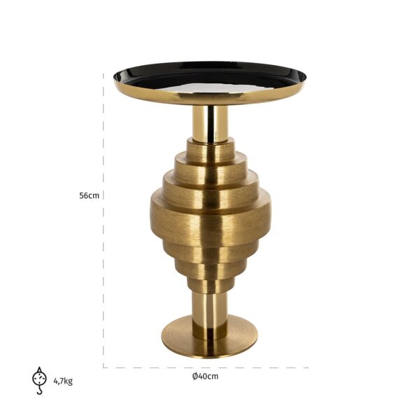 End table Renao (Black/gold)