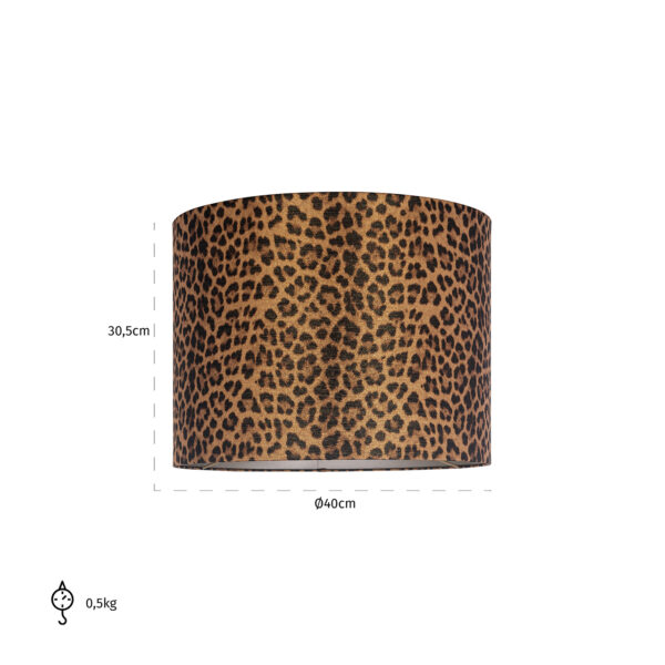 Lampshade Ollie cilinder 40Ø (Donna-21056-Ollie 8014 Brown)