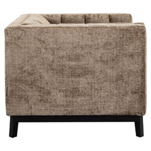 Lounge chair Beaudy stone chenille fire retardant (Niagara 104 Stone Chenille)