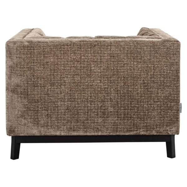 Lounge chair Beaudy stone chenille fire retardant (Niagara 104 Stone Chenille)