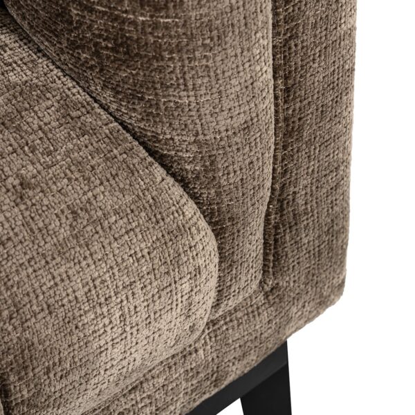 Lounge chair Beaudy stone chenille fire retardant (Niagara 104 Stone Chenille)