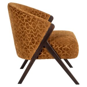 Lounge chair Mia gold triangle (Triangle 2013 old gold)