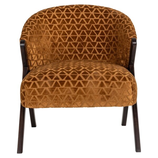 Lounge chair Mia gold triangle (Triangle 2013 old gold)