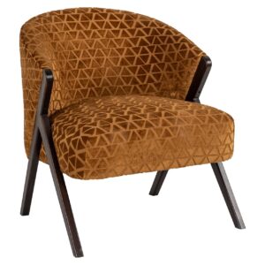 Lounge chair Mia gold triangle (Triangle 2013 old gold)