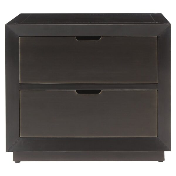 Nightstand Dante 2-drawers (Bronze)