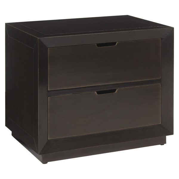 Nightstand Dante 2-drawers (Bronze)